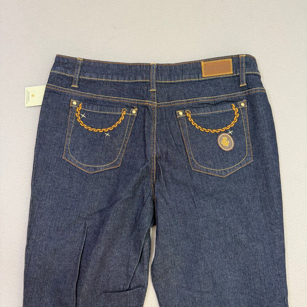 Vintage Roca Wear Jeans Women's 16 (Fits 36x32) Blue Embroidered y2k Hip Hop NEW